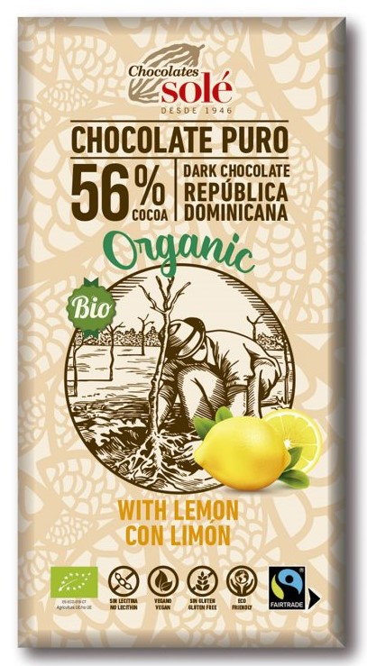 BIO Hořká s citronem 56%