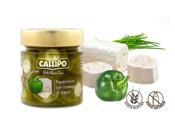 Plněné papričky kozím sýrem 240g