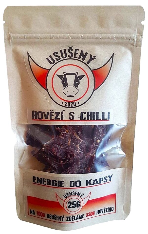 Sušené hovězí maso s chilli 25g