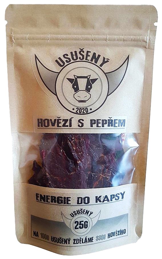 Sušené hovězí maso s pepřem 25g