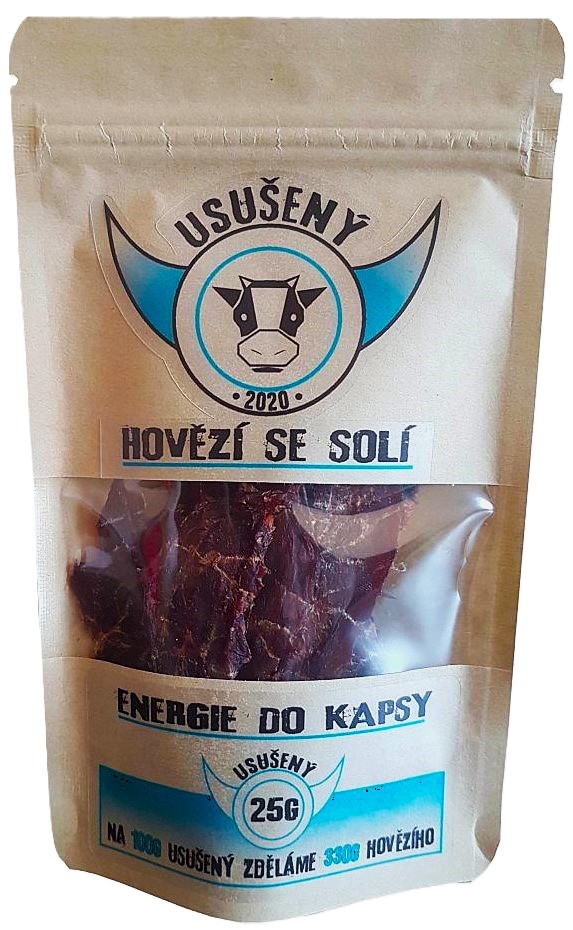 Sušené hovězí maso se solí 25g
