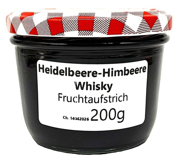 Marmeláda z borůvek a malin s whisky 200g